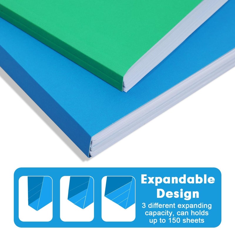 RAZCC File Folder, 200 Pack 1/3 Cut Tab Colored Folders, Colored File Folder Letter Size for Office Classroom Use, Folders with Tabs Assorted 5 Colors - Image 4